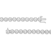 Thumbnail Image 2 of 10 CT. T.W. Certified Lab-Created Diamond Bubbles Tennis Bracelet in 10K White Gold (I/SI2)