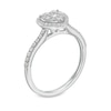 Thumbnail Image 3 of 1/2 CT. T.W. Heart-Shaped Multi-Diamond Frame Engagement Ring in 10K White Gold