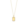 Thumbnail Image 1 of 1/10 CT. T.W. Diamond Edge Dog Tag Pendant in Sterling Silver with 14K Gold Plate