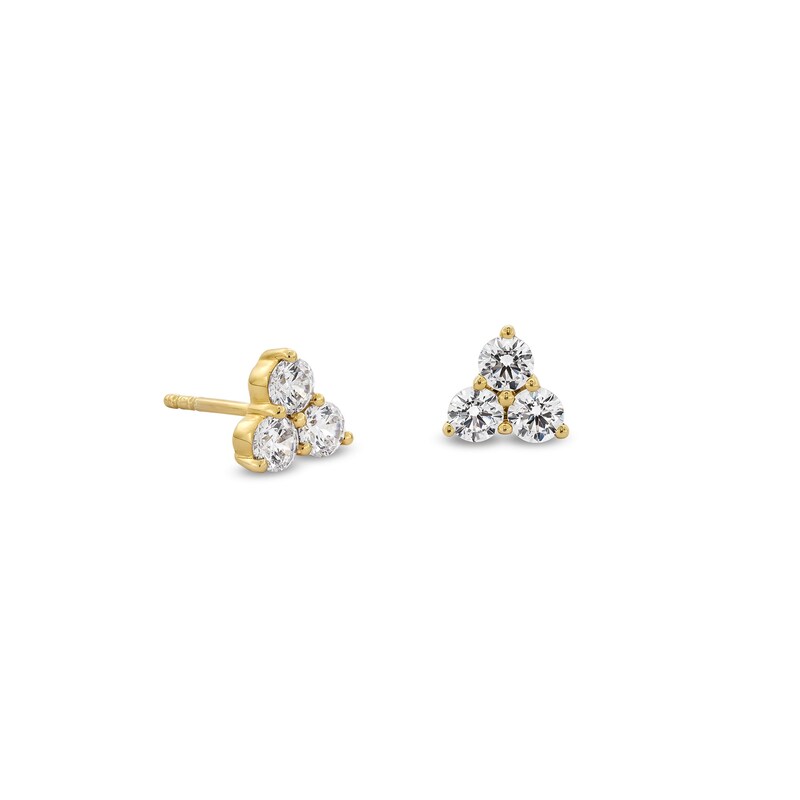 Main Image 1 of 1 CT. T.W. Certified Lab-Created Diamond Trio Stud Earrings in 14K Gold (F/SI2)