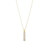 Thumbnail Image 1 of 1/3 CT. T.W. Certified Lab-Created Diamond Five Stone Vertical Bar Pendant in 14K Gold (F/SI2)