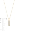 Thumbnail Image 4 of 1/3 CT. T.W. Certified Lab-Created Diamond Five Stone Vertical Bar Pendant in 14K Gold (F/SI2)