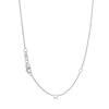 Thumbnail Image 3 of 1 CT. T.W. Certified Lab-Created Diamond Graduated Curved Bar Necklace in 14K White Gold (F/SI2)