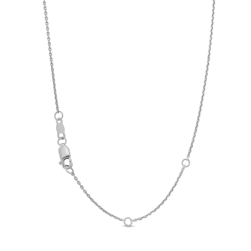 Main Image 3 of 1 CT. T.W. Certified Lab-Created Diamond Graduated Curved Bar Necklace in 14K White Gold (F/SI2)