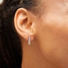 Thumbnail Image 2 of 5/8 CT. T.W. Certified Lab-Created Diamond Five Stone Vertical Bar Stud Earrings in 14K Gold (F/SI2)