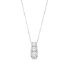 Thumbnail Image 1 of 2 CT. T.W. Certified Lab-Created Diamond Graduated Three Stone Drop Pendant in 14K White Gold (F/SI2)