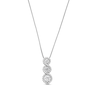 Thumbnail Image 1 of 1 CT. T.W. Certified Lab-Created Diamond Frame Graduated Eternity Pendant in 14K White Gold (F/SI2)