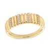 Thumbnail Image 1 of 1/10 CT. T.W. Diamond Ribbed Alternating Ring in 10K Gold