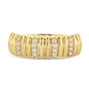 Thumbnail Image 2 of 1/10 CT. T.W. Diamond Ribbed Alternating Ring in 10K Gold