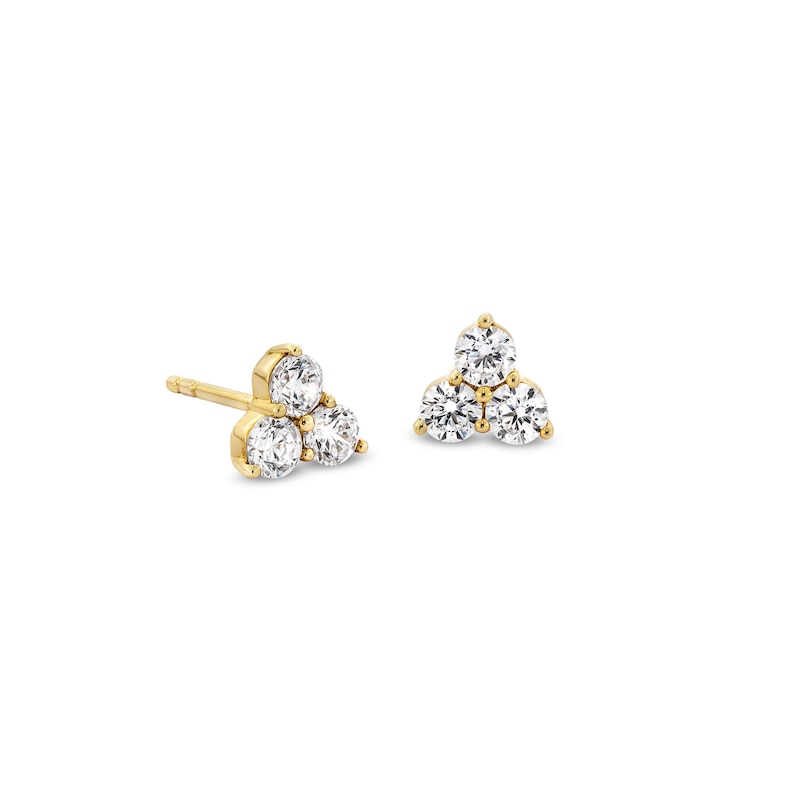 Main Image 1 of 3/4 CT. T.W. Certified Lab-Created Diamond Trio Stud Earrings in 14K Gold (F/SI2)