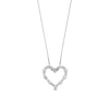 Thumbnail Image 1 of 1 CT. T.W. Certified Lab-Created Diamond Scallop Open Heart Pendant in 14K White Gold (F/SI2)