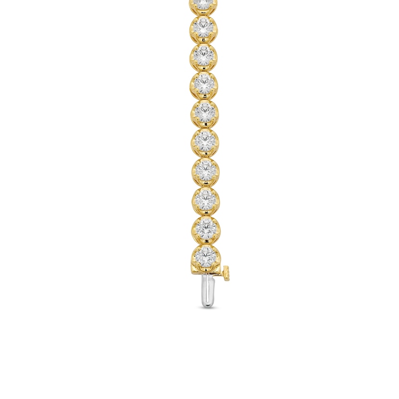 Main Image 3 of 10 CT. T.W. Certified Lab-Created Diamond Tennis Bracelet in 10K Gold (I/SI2) - 7.25”