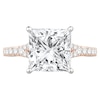 Thumbnail Image 3 of 4-1/2 CT. T.W. Princess-Cut Certified Lab-Created Diamond Split Shank Engagement Ring in 14K Rose Gold (F/SI2)