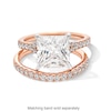 Thumbnail Image 4 of 4-1/2 CT. T.W. Princess-Cut Certified Lab-Created Diamond Split Shank Engagement Ring in 14K Rose Gold (F/SI2)