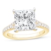 Thumbnail Image 1 of 4-1/2 CT. T.W. Princess-Cut Certified Lab-Created Diamond Split Shank Engagement Ring in 14K Gold (F/SI2)