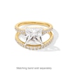 Thumbnail Image 4 of 4-1/2 CT. T.W. Princess-Cut Certified Lab-Created Diamond Split Shank Engagement Ring in 14K Gold (F/SI2)