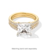 Thumbnail Image 5 of 4-1/2 CT. T.W. Princess-Cut Certified Lab-Created Diamond Split Shank Engagement Ring in 14K Gold (F/SI2)