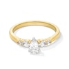 Thumbnail Image 1 of 5/8 CT. T.W. Multi-Shaped Diamond Five Stone Engagement Ring in 10K Gold