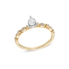 Thumbnail Image 1 of 1/3 CT. T.W. Pear-Shaped Diamond Art Deco Engagement Ring in 10K Gold