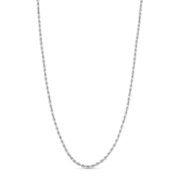 2.5mm Silk Rope™ Chain Necklace in Solid 14K White Gold - 18&quot;