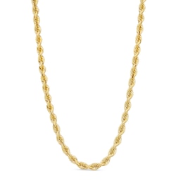 4.5mm Silk Rope™ Chain Necklace in Solid 14K Gold - 22&quot;