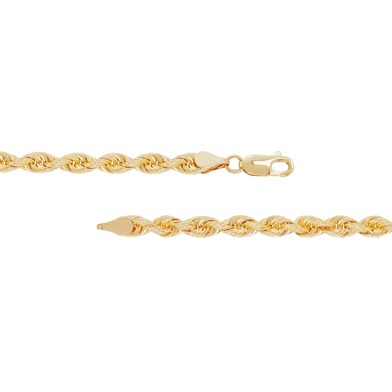 Main Image 5 of 4.5mm Silk Rope™ Chain Necklace in Solid 14K Gold - 22&quot;