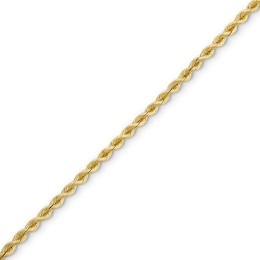 3.0mm Silk Rope™ Chain Bracelet in Solid 14K Gold - 7.5&quot;