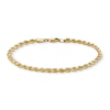 Thumbnail Image 2 of 3.0mm Silk Rope™ Chain Bracelet in Solid 14K Gold - 7.5"