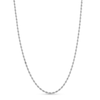 Thumbnail Image 1 of 3.0mm Silk Rope™ Chain Necklace in Solid 14K White Gold - 24&quot;