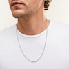 Thumbnail Image 2 of 3.0mm Silk Rope™ Chain Necklace in Solid 14K White Gold - 24&quot;