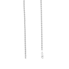 Thumbnail Image 3 of 3.0mm Silk Rope™ Chain Necklace in Solid 14K White Gold - 24&quot;