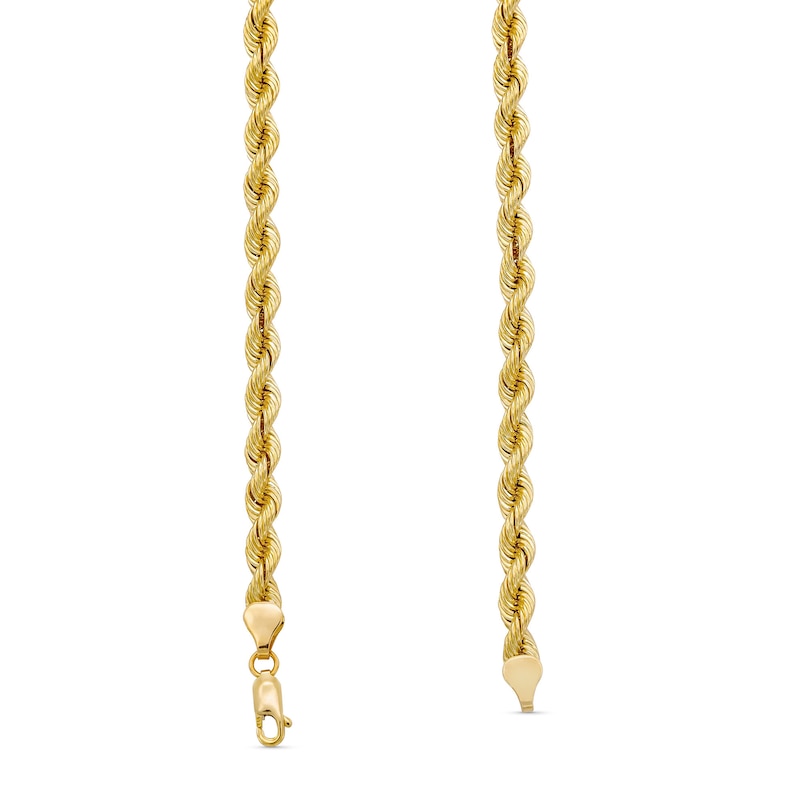 Main Image 3 of 5.7mm Silk Rope™ Chain Necklace in Solid 14K Gold - 24&quot;