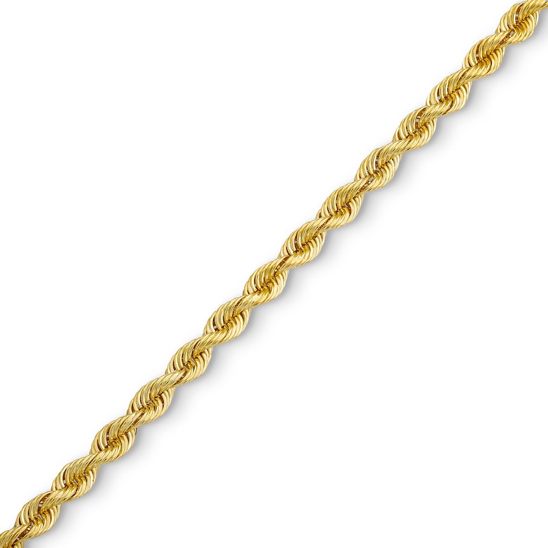 Main Image 1 of 4.5mm Silk Rope™ Chain Bracelet in Solid 14K Gold - 8.5&quot;