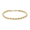 Thumbnail Image 4 of 4.5mm Silk Rope™ Chain Bracelet in Solid 14K Gold - 8.5&quot;