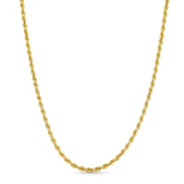 3.7mm Silk Rope™ Chain Necklace in Solid 14K Gold - 22&quot;