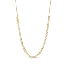 1-1/2 CT. T.W. Certified Lab-Created Diamond Bubbles Line Necklace in 10K Gold (I/SI2)