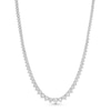 Thumbnail Image 1 of 5 CT. T.W. Certified Lab-Created Diamond Graduated Riviera Necklace in 10K White Gold (I/SI2)