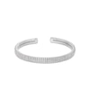 Thumbnail Image 0 of 5 CT. T.W. Certified Lab-Created Diamond Triple Row Open Cuff Bangle in 10K White Gold (I/SI2) - 7.25"