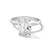 Thumbnail Image 1 of 3 CT. Oval Certified Lab-Created Diamond Solitaire Engagement Ring in 14K White Gold (F/VS2)