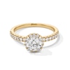 Thumbnail Image 1 of 1-1/3 CT. T.W. Certified Lab-Created Diamond Frame Engagement Ring in 10K Gold (F/SI2)