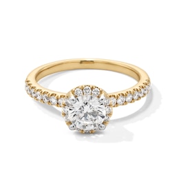 1-1/3 CT. T.W. Certified Lab-Created Diamond Frame Engagement Ring in 10K Gold (F/SI2)