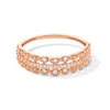 Thumbnail Image 1 of 1/15 CT. T.W. Diamond Scallop Border Vintage-Style Stackable Anniversary Band in 10K Rose Gold