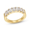 Thumbnail Image 1 of 2 CT. T.W. Emerald-Cut Certified Lab-Created Diamond Seven Stone Anniversary Band in 14K Gold (F/SI2)