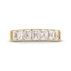 Thumbnail Image 4 of 2 CT. T.W. Emerald-Cut Certified Lab-Created Diamond Seven Stone Anniversary Band in 14K Gold (F/SI2)