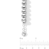 Thumbnail Image 3 of 8.0mm Bead Bracelet in Hollow Sterling Silver - 7.5”