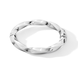 10.0mm Twist Bangle in Hollow Sterling Silver