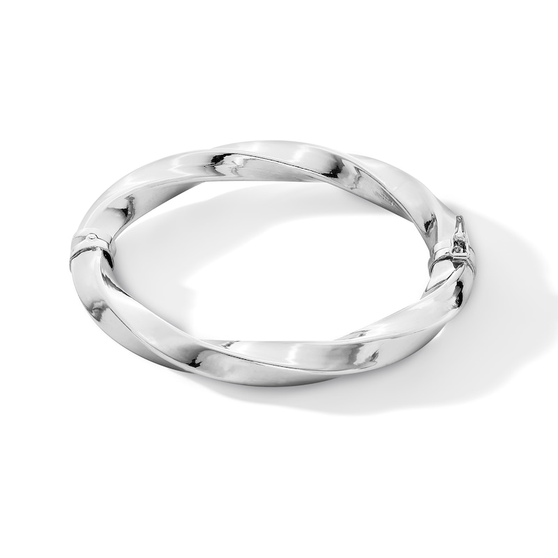 Main Image 1 of 10.0mm Twist Bangle in Hollow Sterling Silver