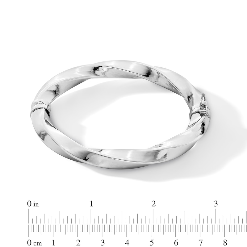 Main Image 3 of 10.0mm Twist Bangle in Hollow Sterling Silver