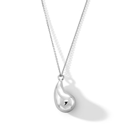 Teardrop Pendant in Solid Sterling Silver