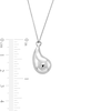 Thumbnail Image 1 of Teardrop Pendant in Solid Sterling Silver